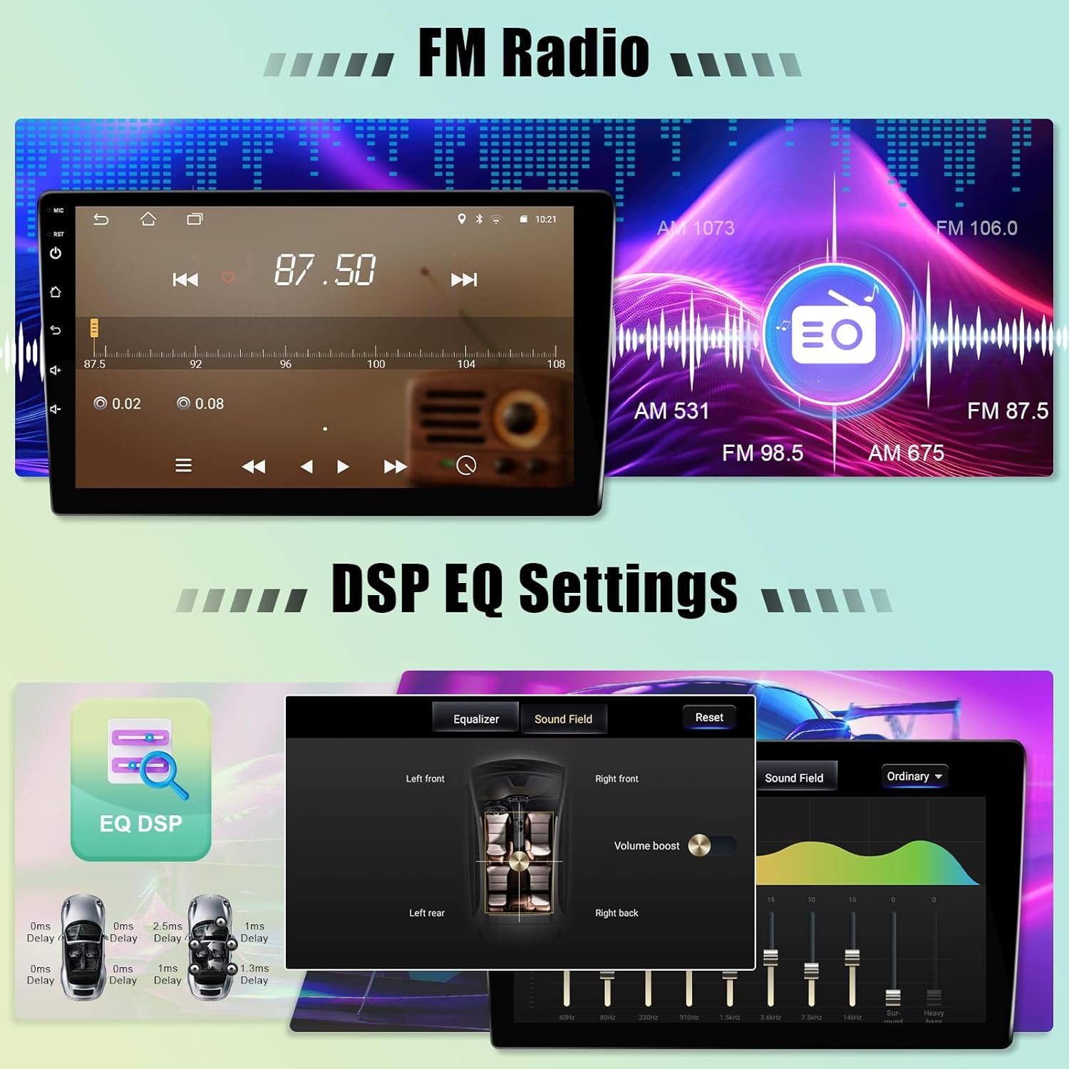 Leadfan Car Stereo Radio for Honda CRV 2002-2006 Wireless Apple Carplay Android Auto, 9 Inch IPS Touch Screen for CRV Android Head Unit Wifi GPS Navi/Bt/Mirror Link/Fm/Rear Camera+Swc/Split-Screen image number 1