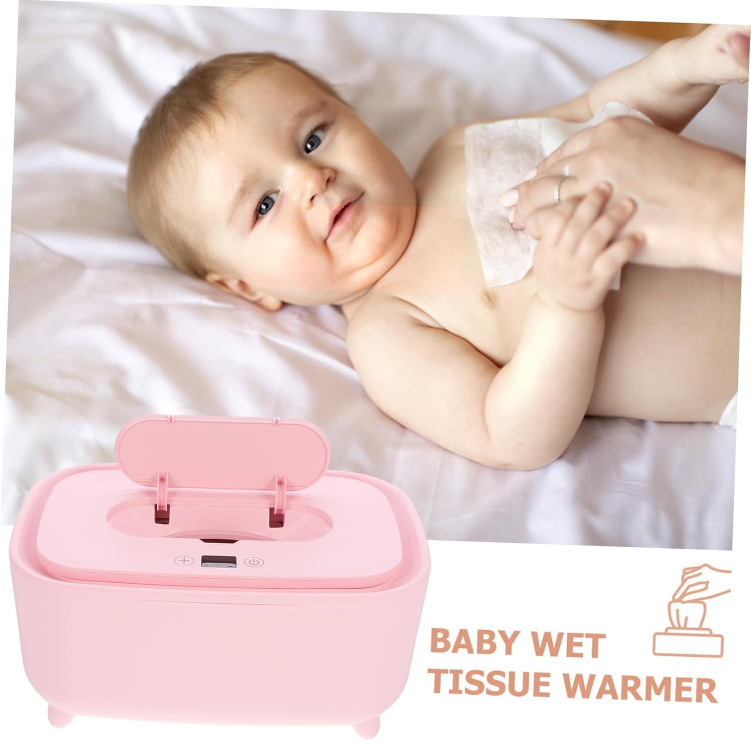 Smart Warm Wet Tissue Box Wipe Warmer for Portable USB Wipe Warmer Wet Tissue Heater Home Use