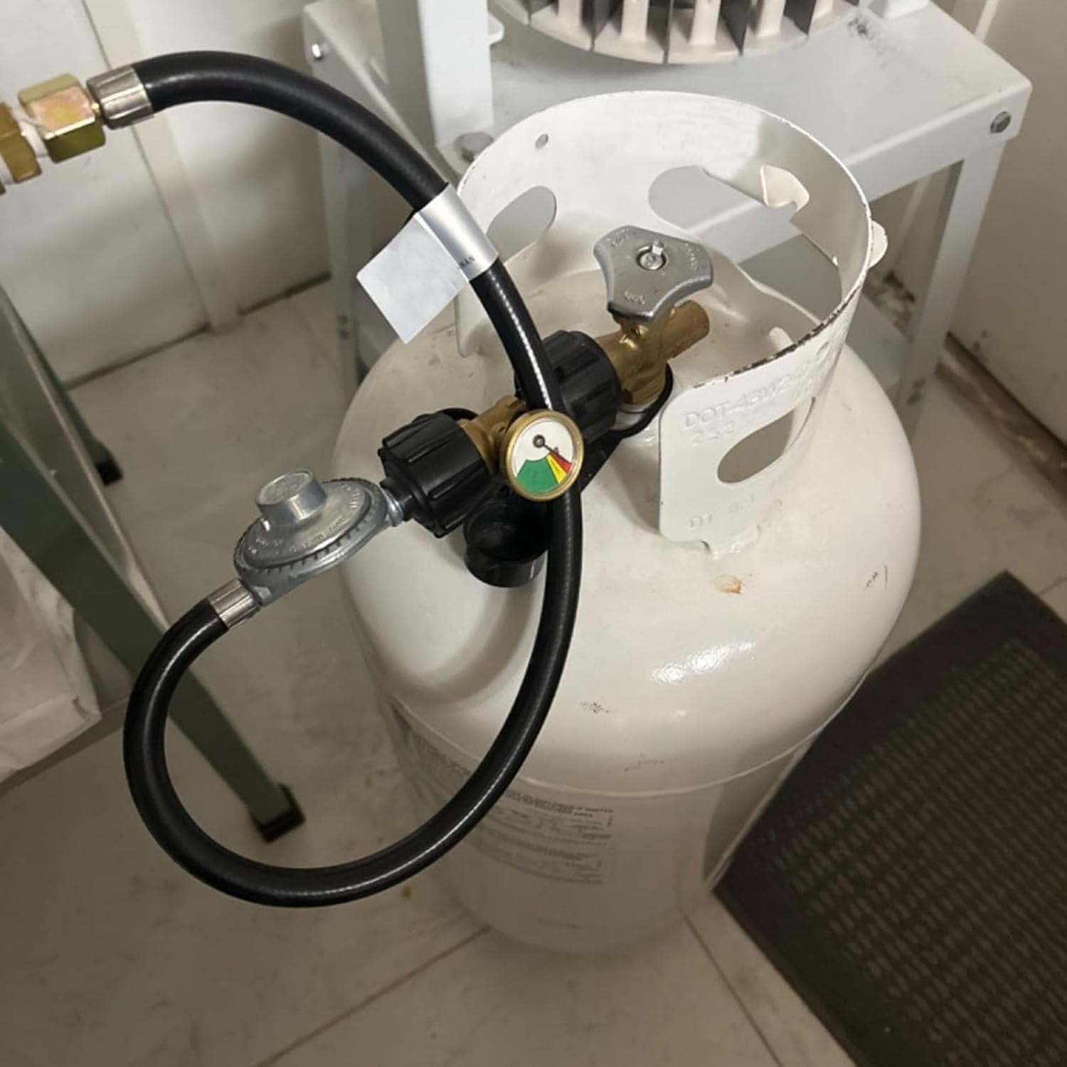 QCC Propane Tank Gauge Level Indicator, Universal Pressure Gauge Leak Detector for RV Camper BBQ Gas Grill Fire Pit Qcc1/Type1, Gas Generator/Stove/Range, Heater image number 1