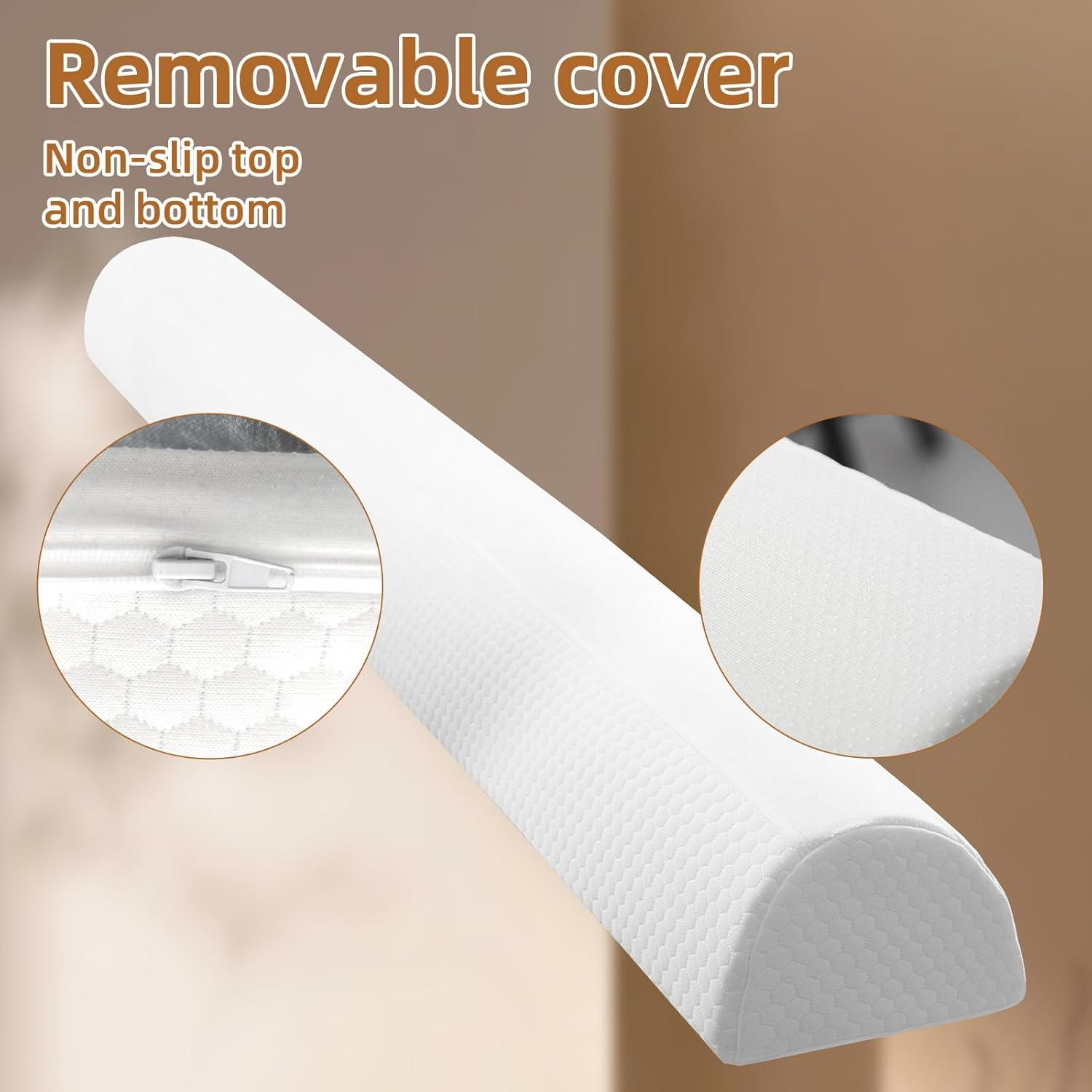 STEUGO 2 Pack Baby Bed Bumpers for Toddlers, Foam Bed Guard Rail for Kids, Toddler Bed Rail Bumper for Twin Full Queen King Size Bed,Travel Bumpers for Toddlers,Mattress Bumpers for Kids image number 2