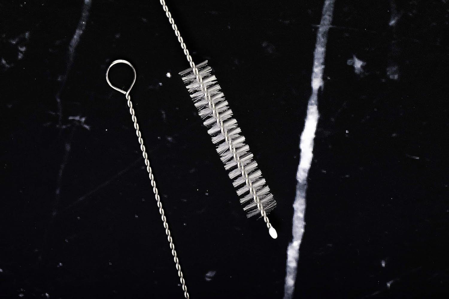 LYMI 2 Qty Drink Straw Cleaning Brush - Bristle Cleaner for Stainless Steel Drinking Straws image number 3