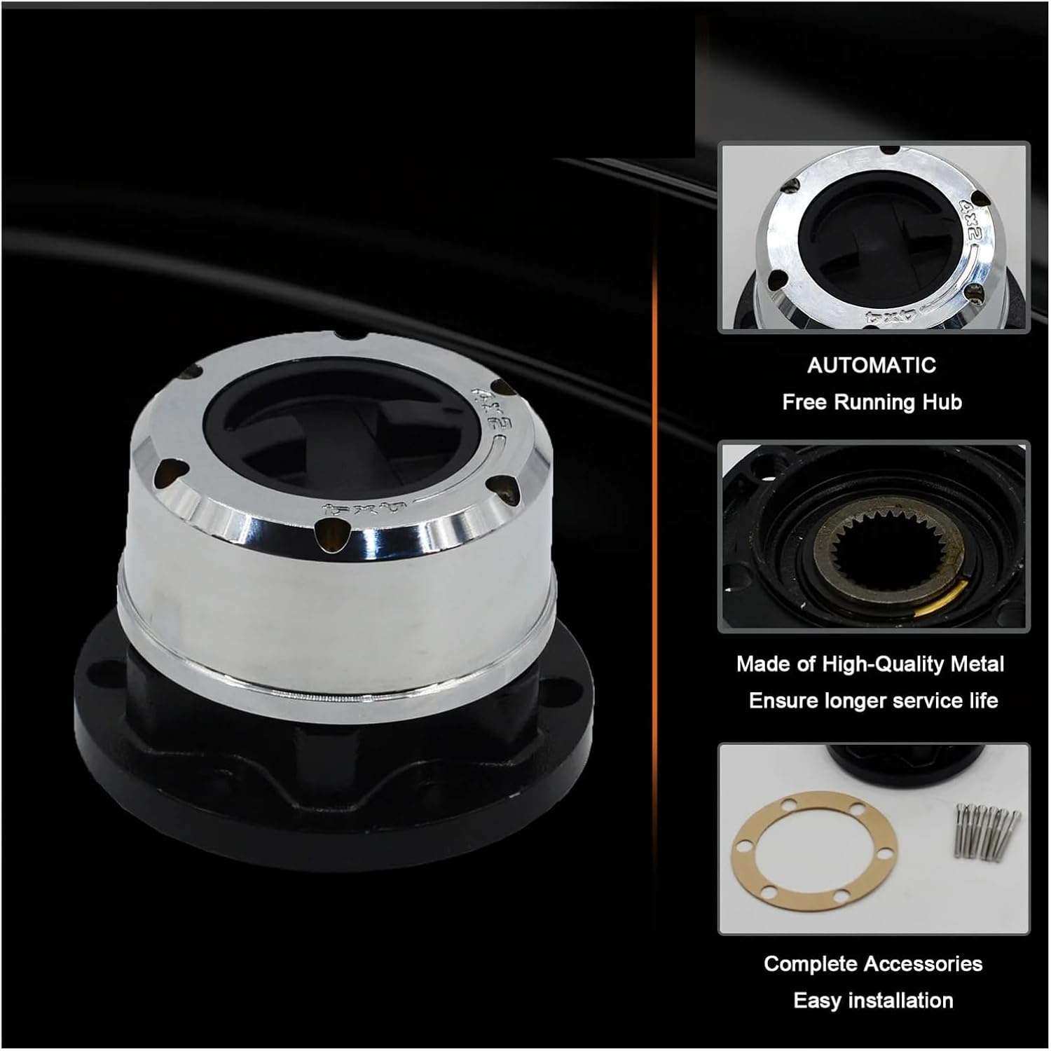 VMDWAQ Fit for JEEP CJ Ster Scout II Terra Traveller ENGESA ENVEMO Camper Envemo Engesa Free Wheel Locking Hubs B032 AVM402 1 Piece X image number 3