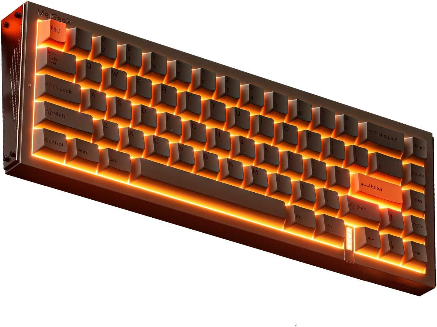 Melgeek REAL67 Wired Keyboard, Hall Effect Magnetic Switch Gaming Keyboard, 65% Compact Rapid Trigger (Calcium- Gray)