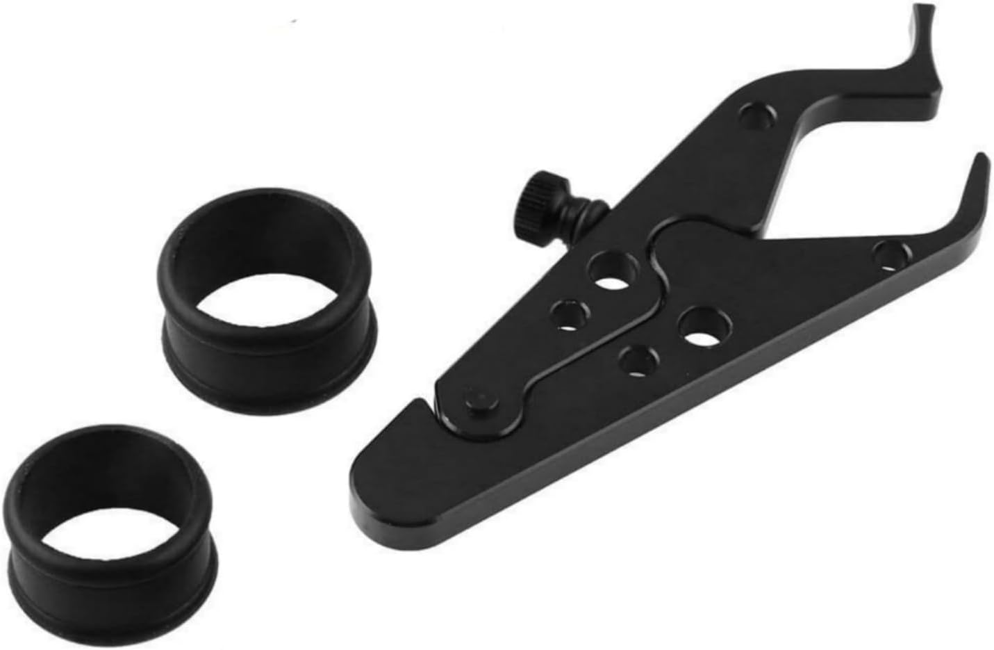 Motorcycle Cruise Control, 1 Sets Motorcycle Throttle Lock, Universal Throttle Assist Wrist/Hand Grip Lock Clamp with Silicone Ring Protect Fits Most Bike Motorcycle (Black, 1) image number 5