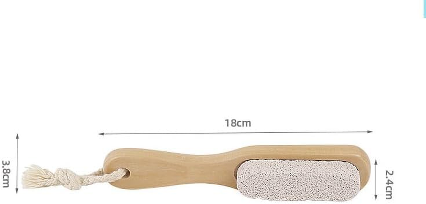 Pumice Stone Brush for Feet with Handle Cocoon and Dead Skin Remover (Brown, One Size) image number 2