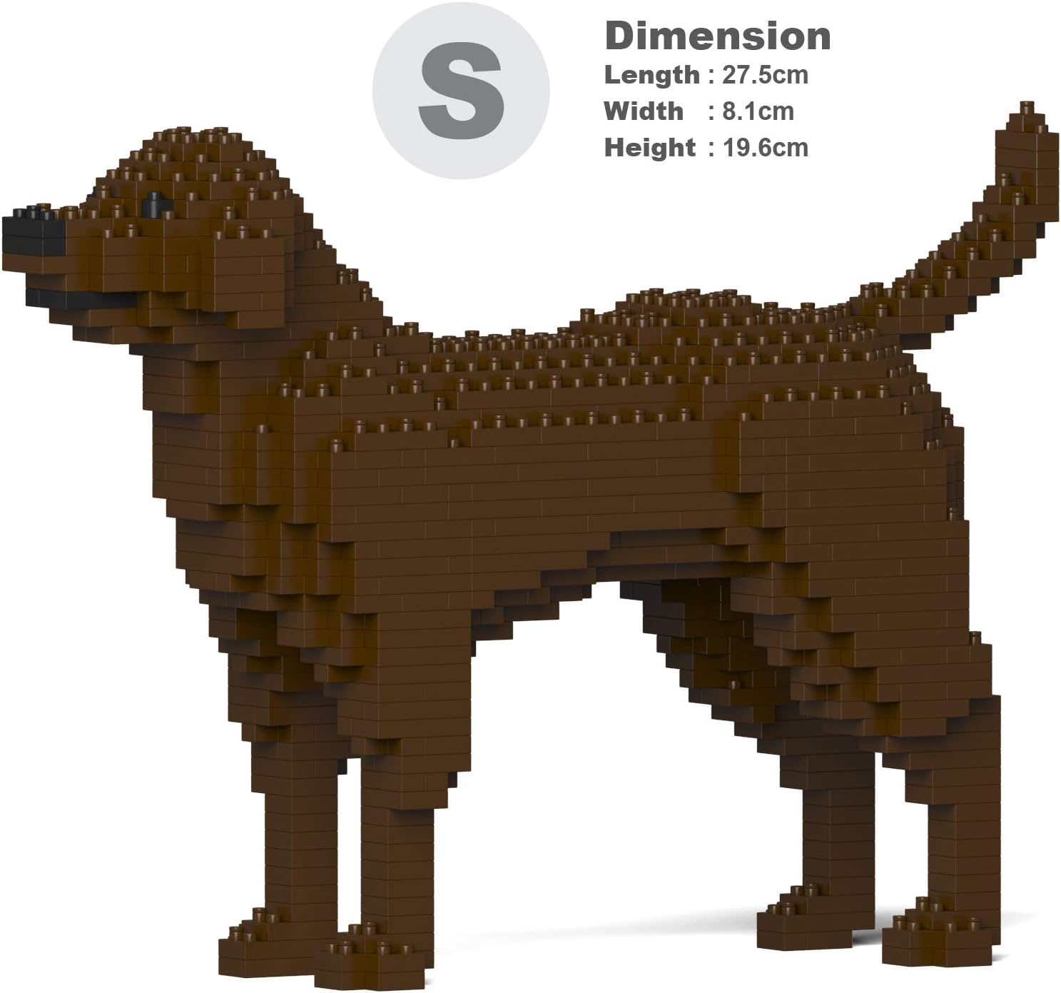 JEKCA Labrador Retriever Brown 19Cm - 770Pcs Animal Building Set - Age 7+ image number 4