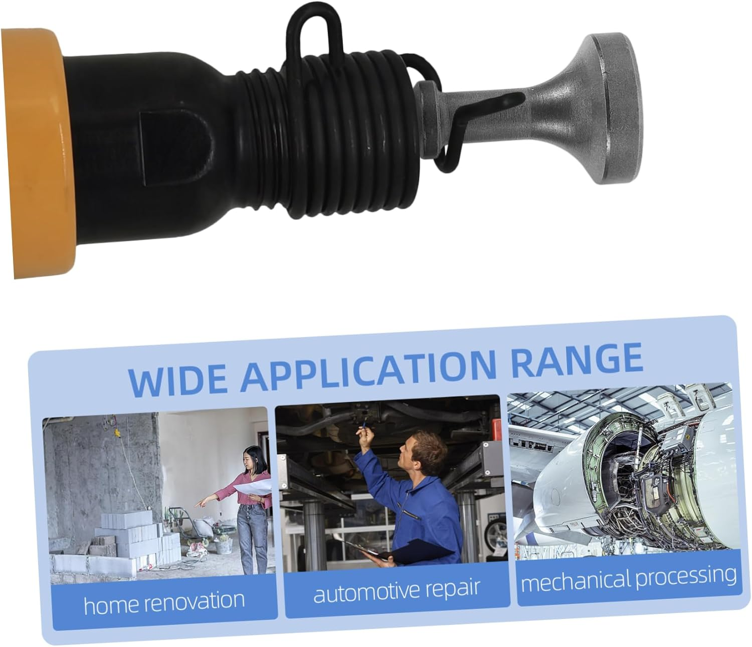 HEATSHAKING Pneumatic Air Hammer Bit Curved Chisel Head for Automotive and Tire Repair Industrial Air Hammer Drill Bit Sturdy Impact Tool image number 4