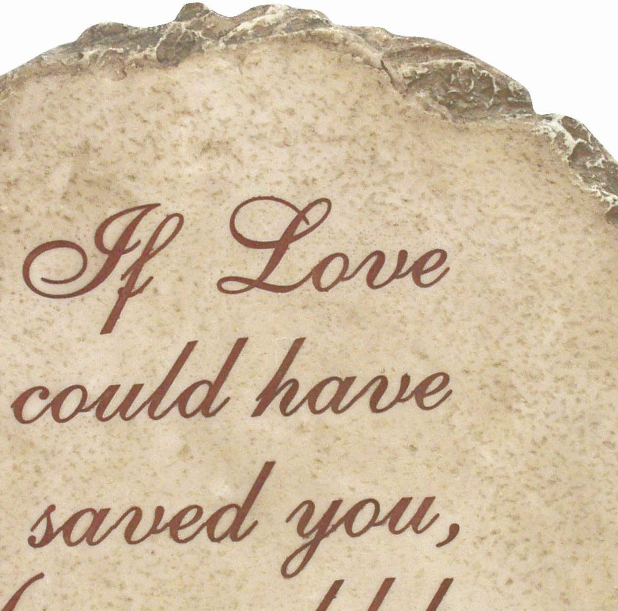 Spoontiques - Garden D&eacute;cor - Forever in Our Hearts Stepping Stone - Decorative Stone for Garden