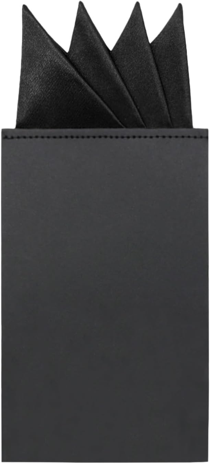 GHTIYLP Prefolded Pocket Squares for Men Solid Color Pre-Folded Mens Handkerchief Suit Pocket Square for Business Wedding