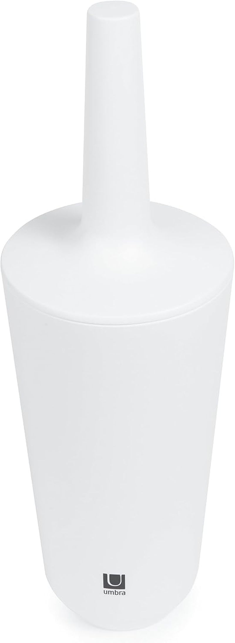 Umbra Corsa Toilet Brush with Holder, White Bath image number 6