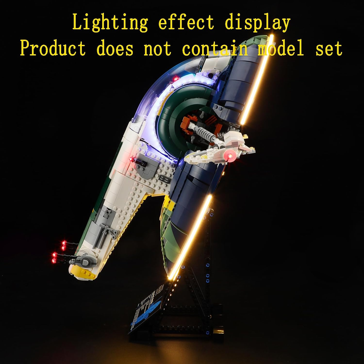 GEAMENT LED Light Kit Compatible with  Jango Fett'S Firespray-Class Starship Building Blocks Model - Lighting Set for 75409 (Model Set Not Included) image number 6