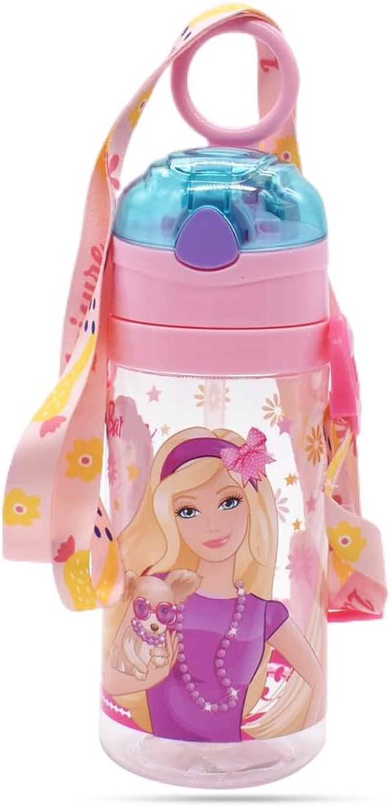 PLNVNVP Barbi Children'S Water Bottle, Barbi Water Bottle with Straw, Water Bottle for Girls and Boys for School, Travel and Outdoor Sports, 520 Ml, Purple image number 4