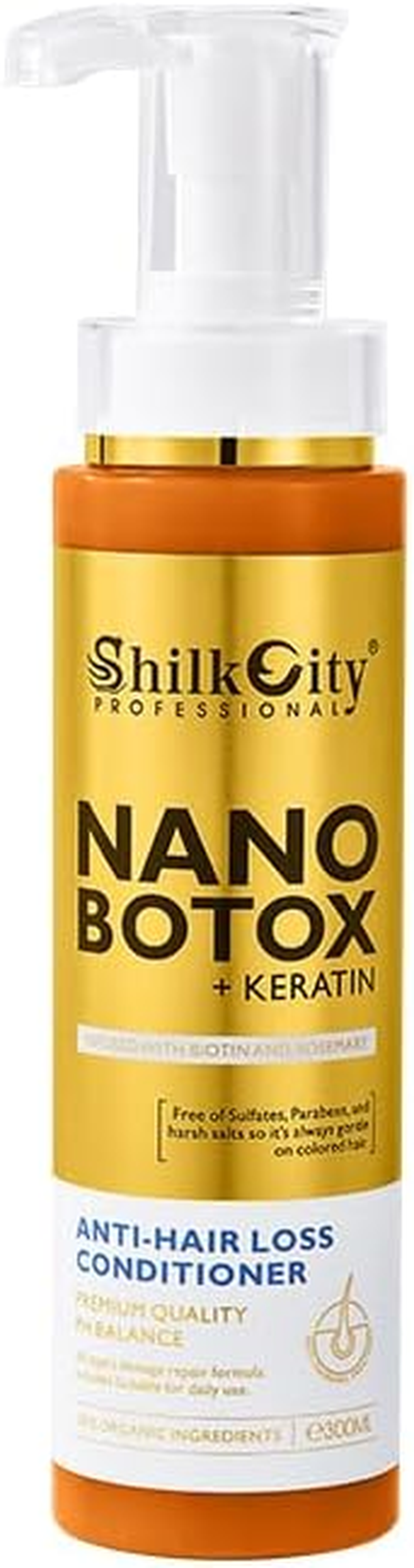 Professional Post-Keratin & Nanoplasty Conditioner &ndash; Deep Repair for Chemically Treated, Coloured & Damaged Hair | Anti-Hair Loss with Biotin, Rosemary & Proteins | Sulphate-Free, Daily Use &ndash; 300Ml image number 2