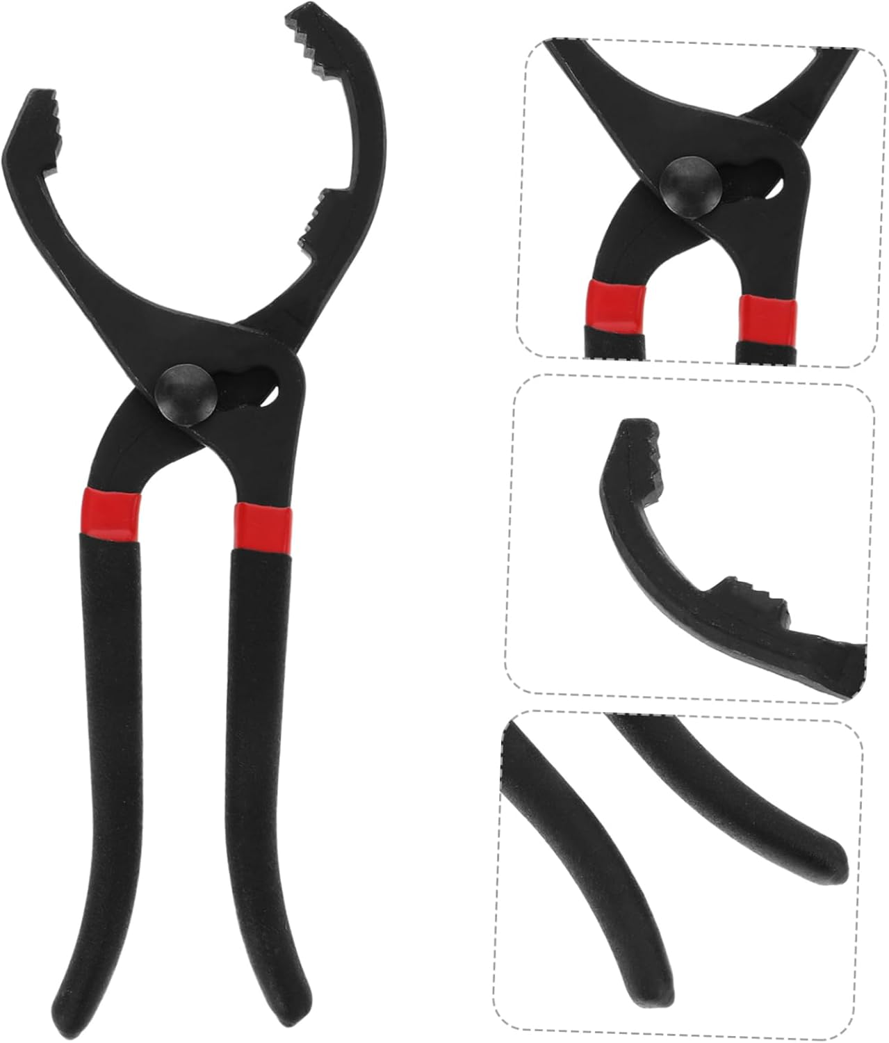 PENIKOKO Oil Filter Wrench 10 Inch Universal Automotive Oil Filter Removal Tool with Jaw Pliers for Maintenance image number 1