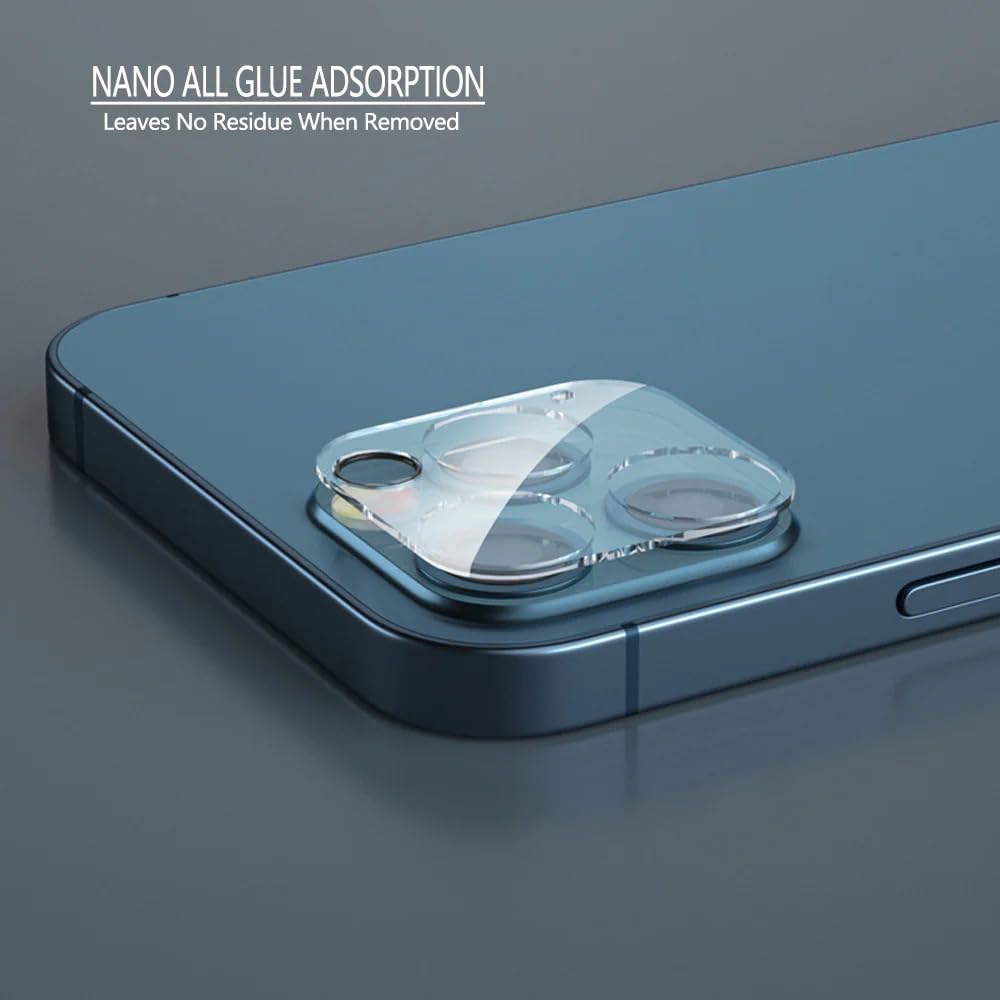 [2 Pack] Clear Camera Lens Tempered Glass Screen Protector Cover, JR Joyreap 9H Ultra-Thin Transparent Camera Lens Protective Tempered Glass Protector Film for Iphone 13 12 11 Mini Pro Promax (For Iphone 13) image number 6