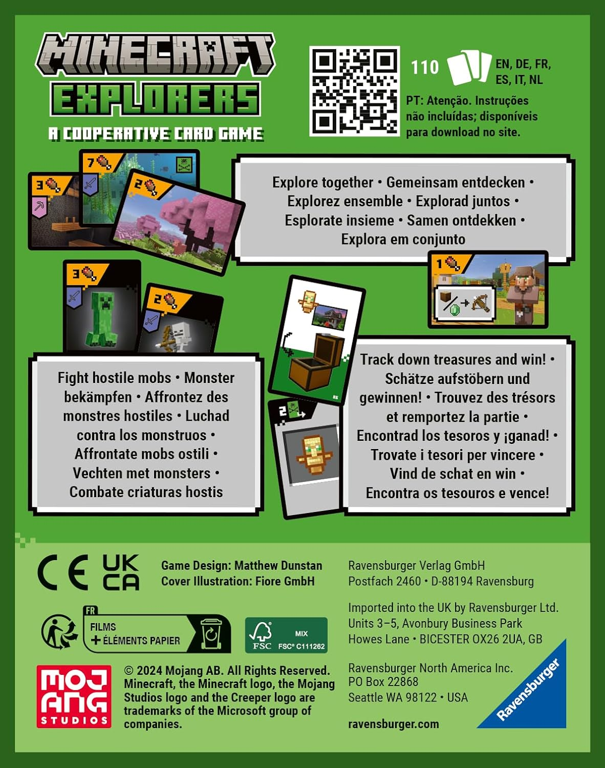 Ravensburger Minecraft Explorers Cooperative Card Games image number 5