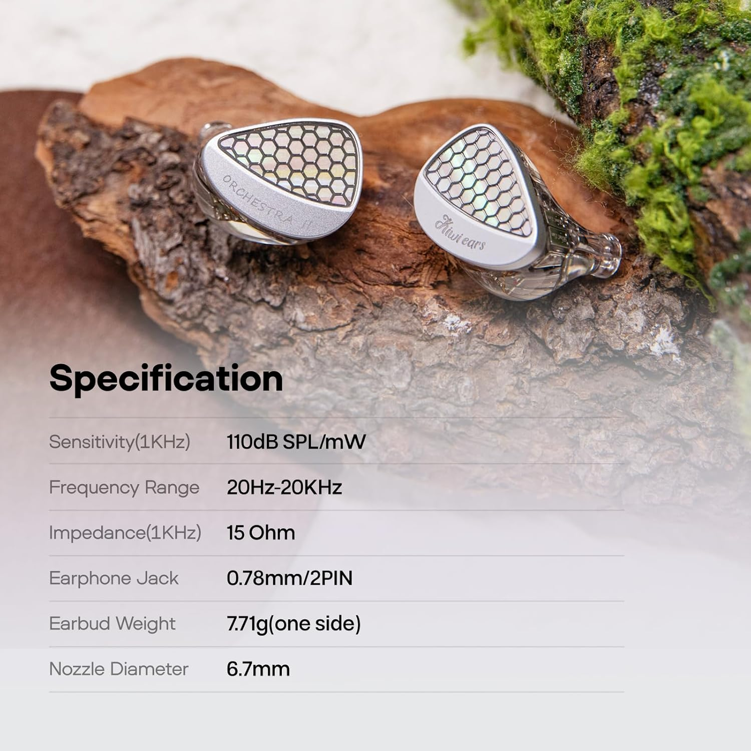 Linsoul Kiwi Ears Orchestra II 10BA Professional In-Ear Monitor, Hifi Wired IEM Earbuds with Superlative Tonal Balance, Handcrafts Shell for All Individuals and Music Genres (Silver) image number 1