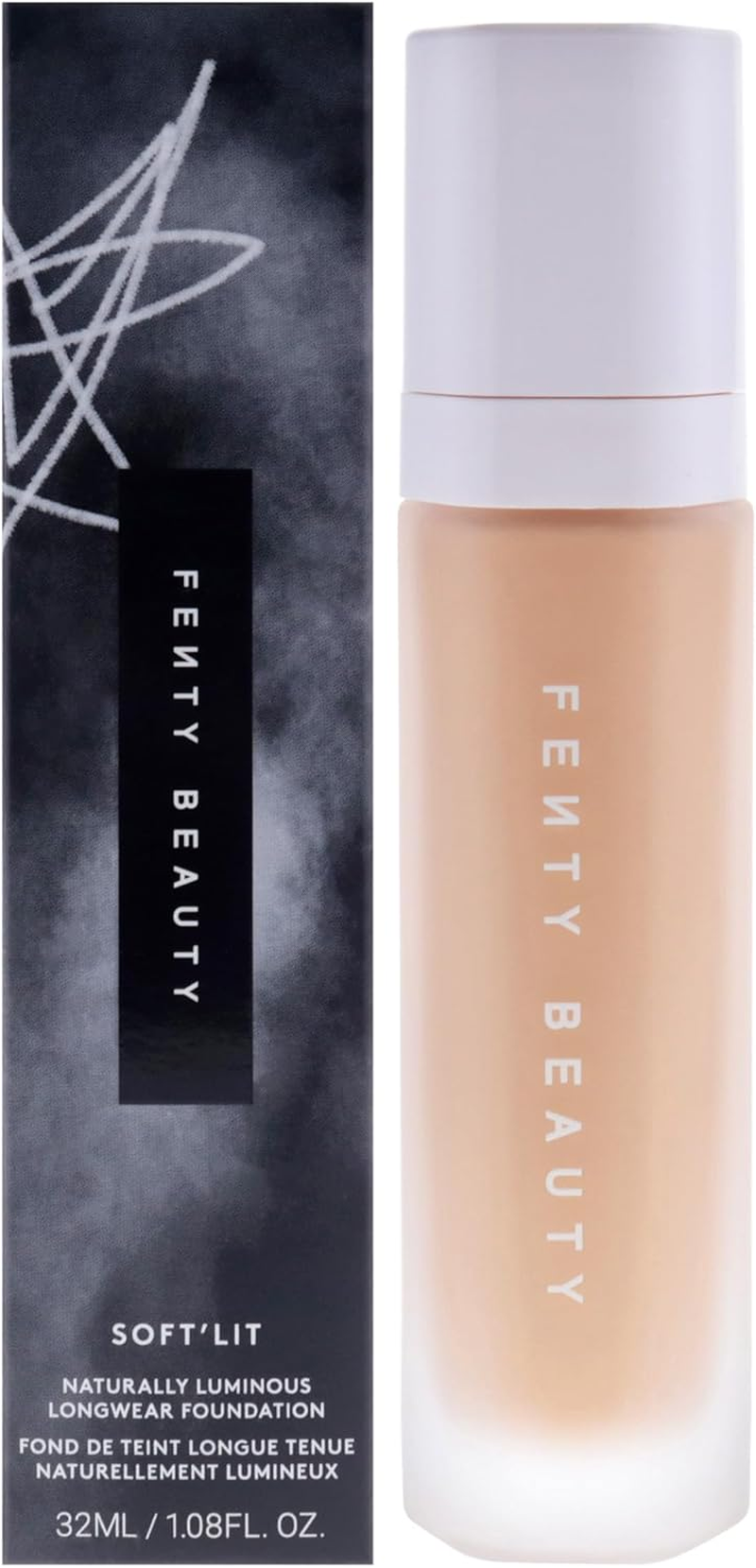 Soft Lit Naturally Luminous Longwear Foundation - 225 Light Medium Neutral Olive by Fenty Beauty for Women - 1.08 Oz Foundation - 185 (Neutral) image number 2