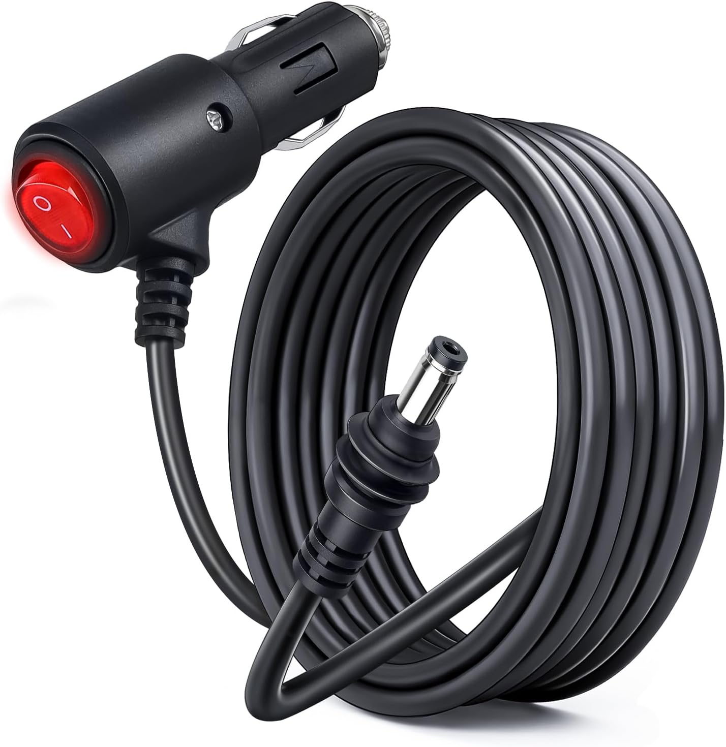 For Starlink Mini Power Cable to Cigarette Lighter Plug with Switch, Starlink Mini Car Adapter Waterproof 18AWG/15A Fuse DC Cable for Car RV Boat Truck Camper (3M)