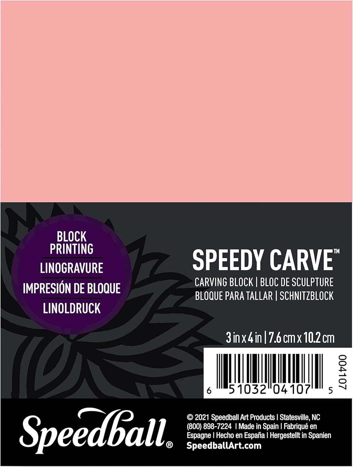 Speedball Speedy Carve Block, 4-Inch X 6-Inch Size