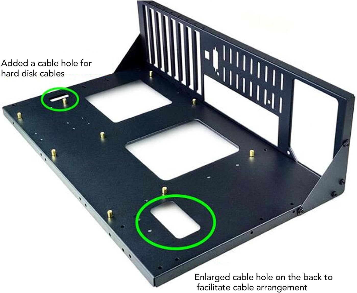 ATX M ATX ITX Motherboard Case, DIY Open Chassis Computer Cases, Support X79 X99 Dual Servers Mainboard, PC Case Mining Rig Frame Bracket, Good Heat Dissipation Effect