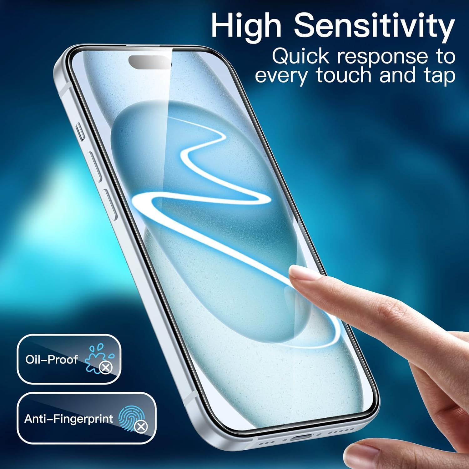 9H Tempered Glass Screen Protector Guard for Apple Iphone 17 Front image number 2