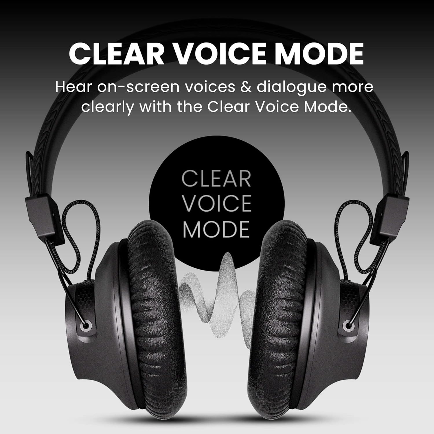 Avantree Audition 3 - Bluetooth 5.3 Over-Ear Headphones with Wireless Charging Dock, Compatible with Samsung Smart Tvs, 50H Long Battery Life, Aptx-Adaptive, Clear Voice & Boosted Volume image number 5