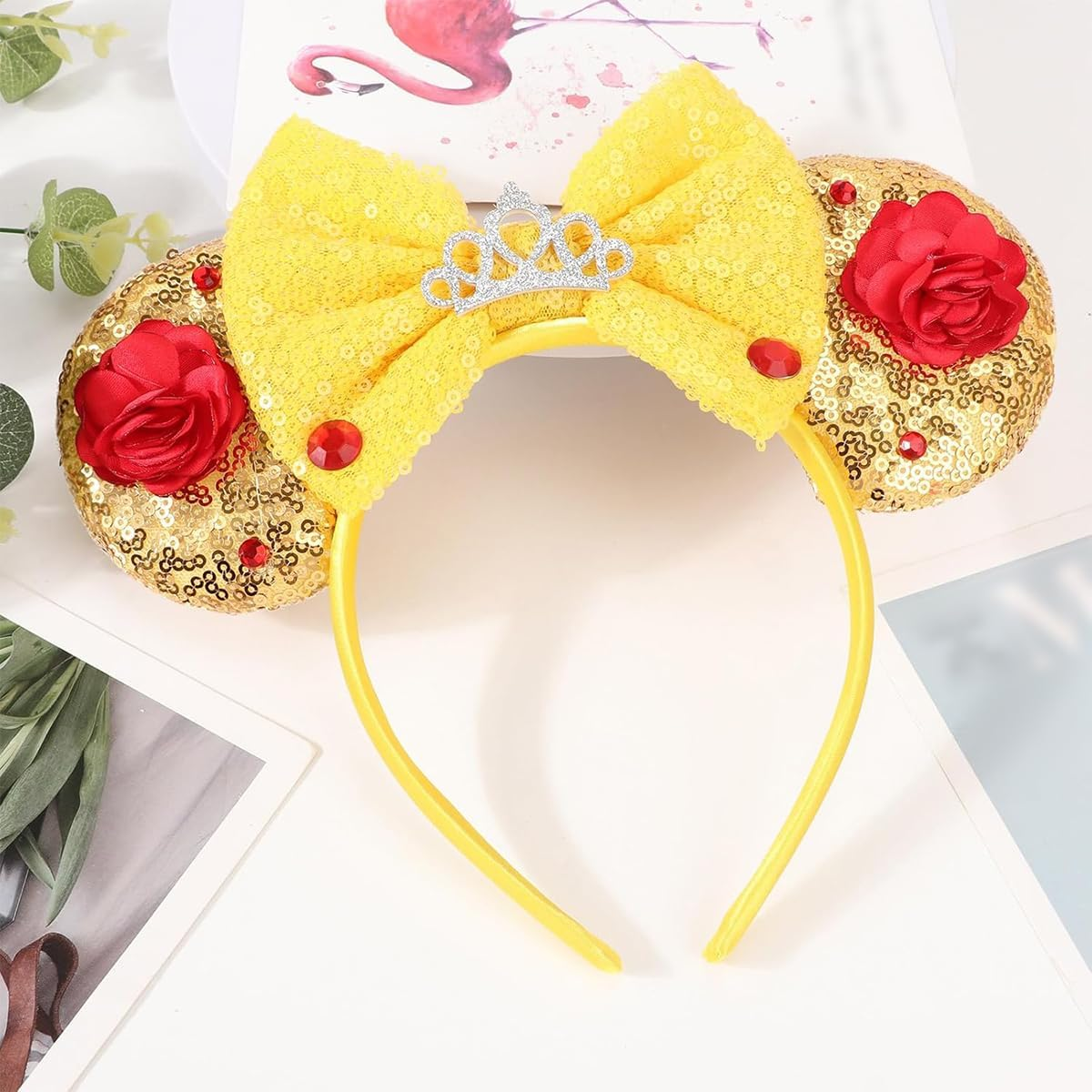 Enwye Mickey Ears Headband Fits Different Head Shapes and Hairstyles Suitable for Disneyland, Festivals, Birthday Parties and Other Occasions image number 4