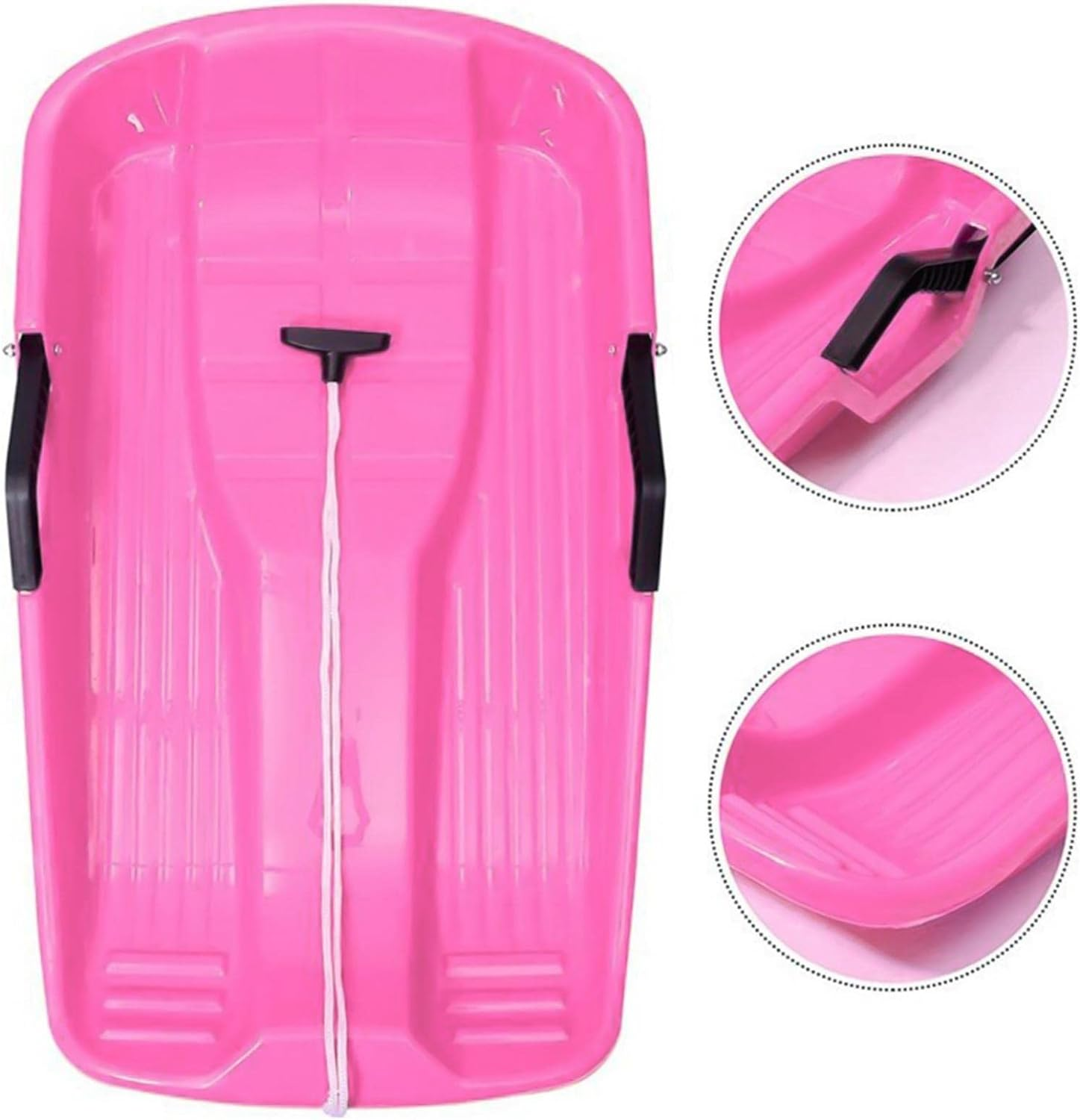 Rockible Durable Snow Sledges Toboggan Grass Sand Downhill Sliding Sledge Sleigh image number 4