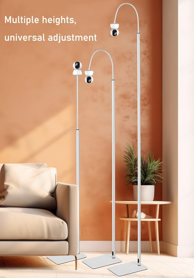 Baby Monitor Floor Stand Holder Compatible All Cameras with 1/4 Screw Height Adjustable & Universal Mount Secure, More Safety Clamp Flexible Most Baby Camera Keep Baby Away from Touching 170CM image number 1