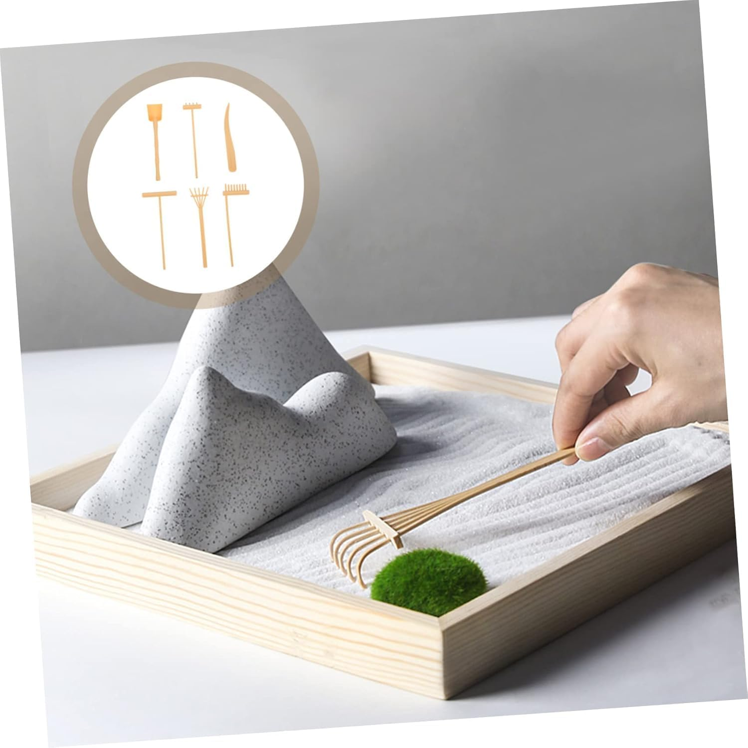 12Pcs Mini Rake for Zen Garden - Lightweight Plastic Desktop Rakes, Compact Push Tools for Meditation, Home Decoration & Unique Zen Garden Creation (Skin)