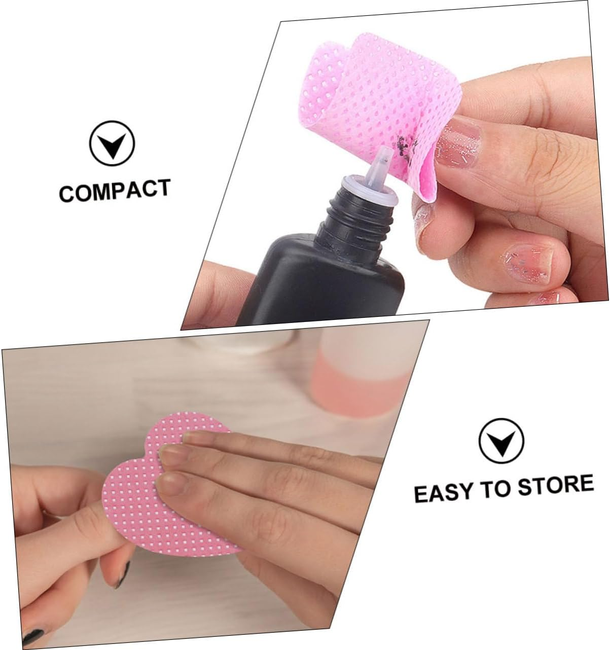 400Sheets Nail Polish Remover Wipes Cleaning Pads for Eyelash Extensions and Nail Polish Removal Lint Cotton Wipes