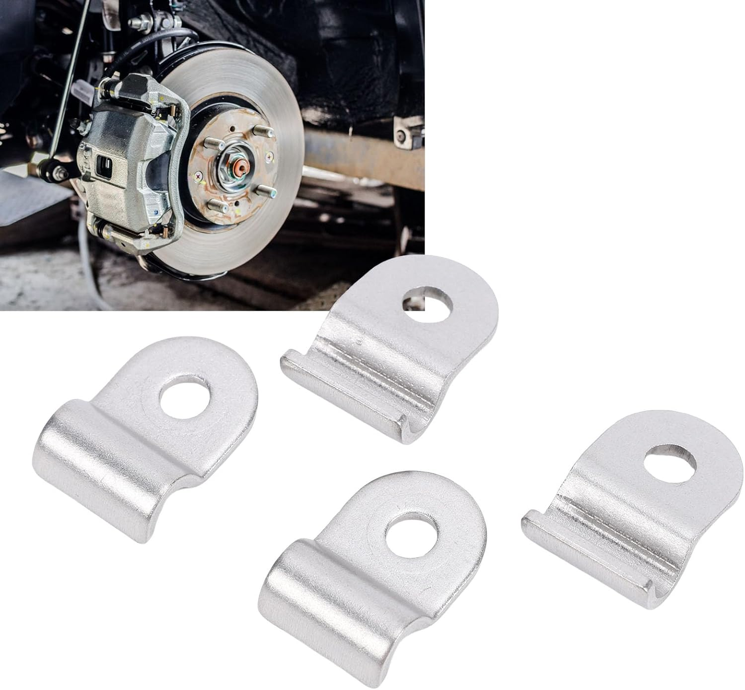 48Pcs 3/16In Stainless Steel Brake Line Clamp Screw Street Roding Truck Buggy with Screws Replacement for Street Roding Truck, Automotive Replacement Brake Hydraulic Parts image number 5