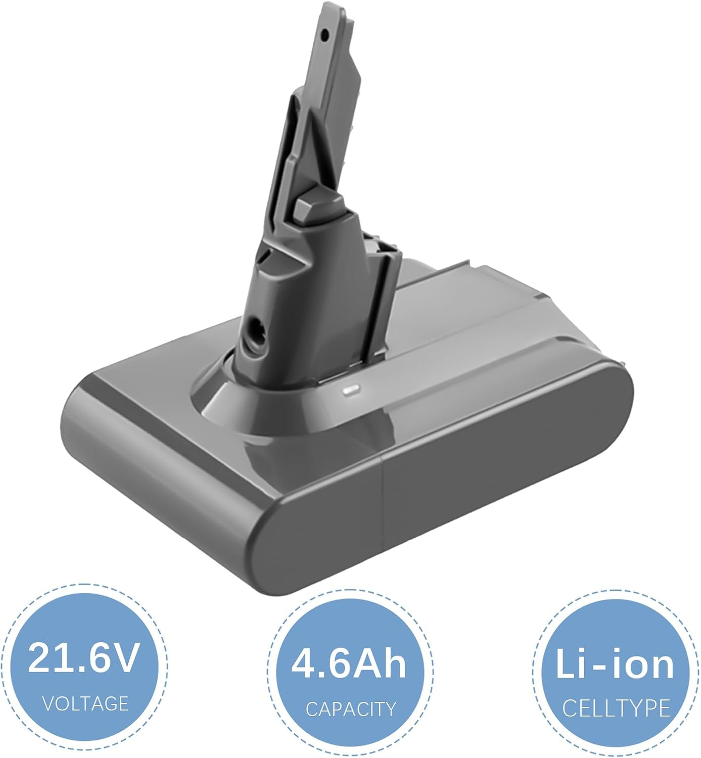 LEIPURUI 21.6V 4600Mah Battery Replacement for V7 Animal V7 Absolute V7 Motorhead Pro V7 Trigger V7 Fluffy V7 HEPA Li-Ion SV11 Post & Pre Filter & Screwdriver & Screws & Brush image number 3