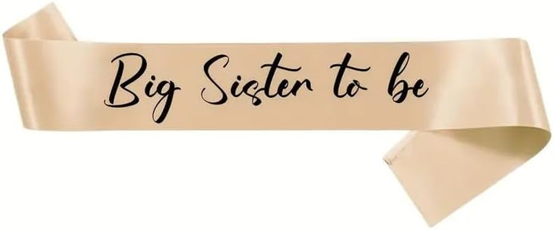 Big Sister to Be Sash Gift Baby Shower Party Decoration Pregnancy Announcement