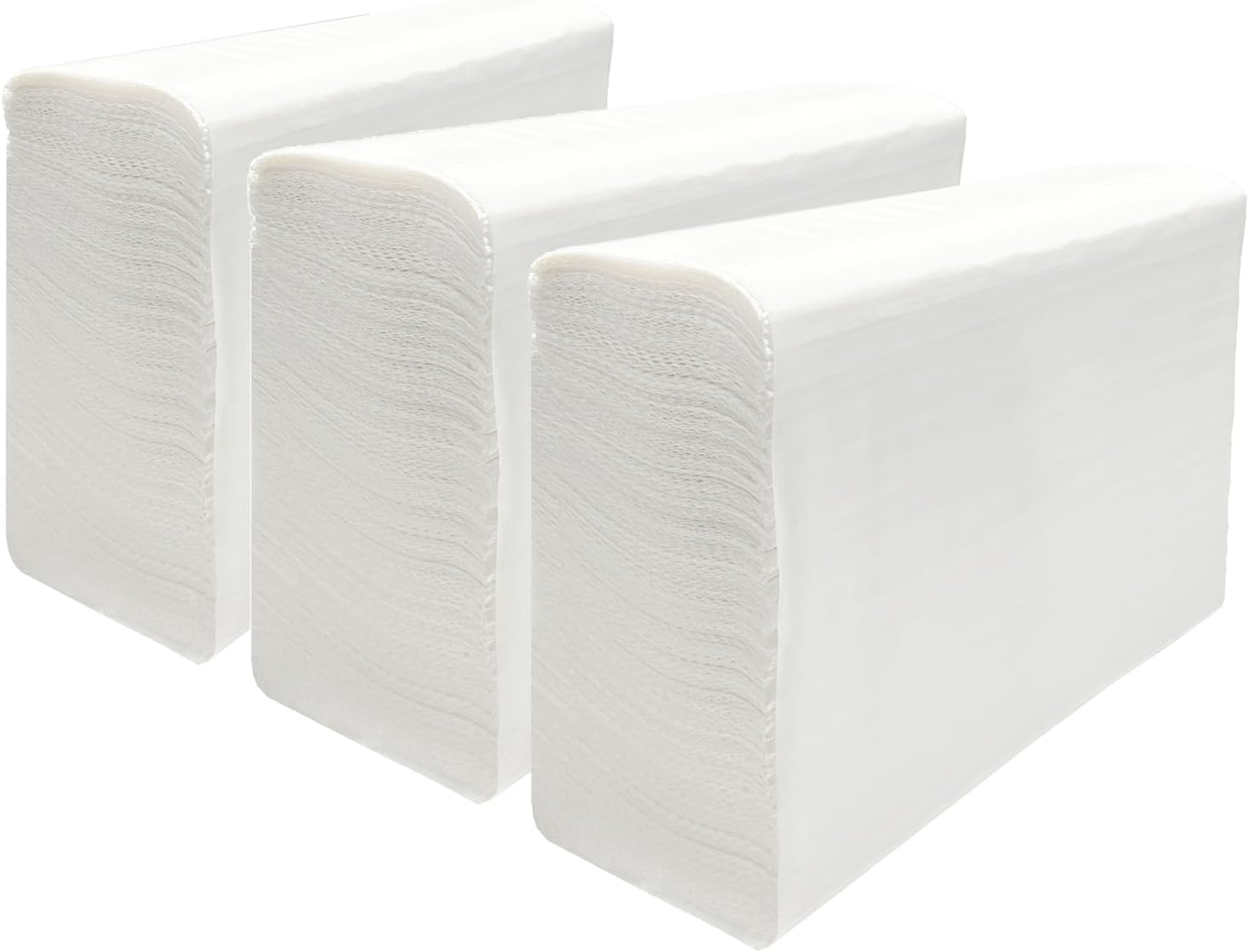 MBBUROYY 2 Ply Disposable Paper Hand Towel,Z Fold Strong White Soft Hand Towel 21&times;23Cm (600 Total) image number 2
