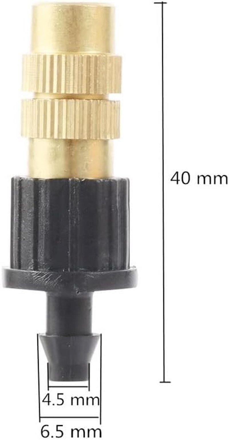 5 Pcs 4Mm Adjustable Barbed Copper Sprayer, for Gardening Water Irrigation Misting Sprinkler Cooling Humidify Disinfection Sprayer image number 4