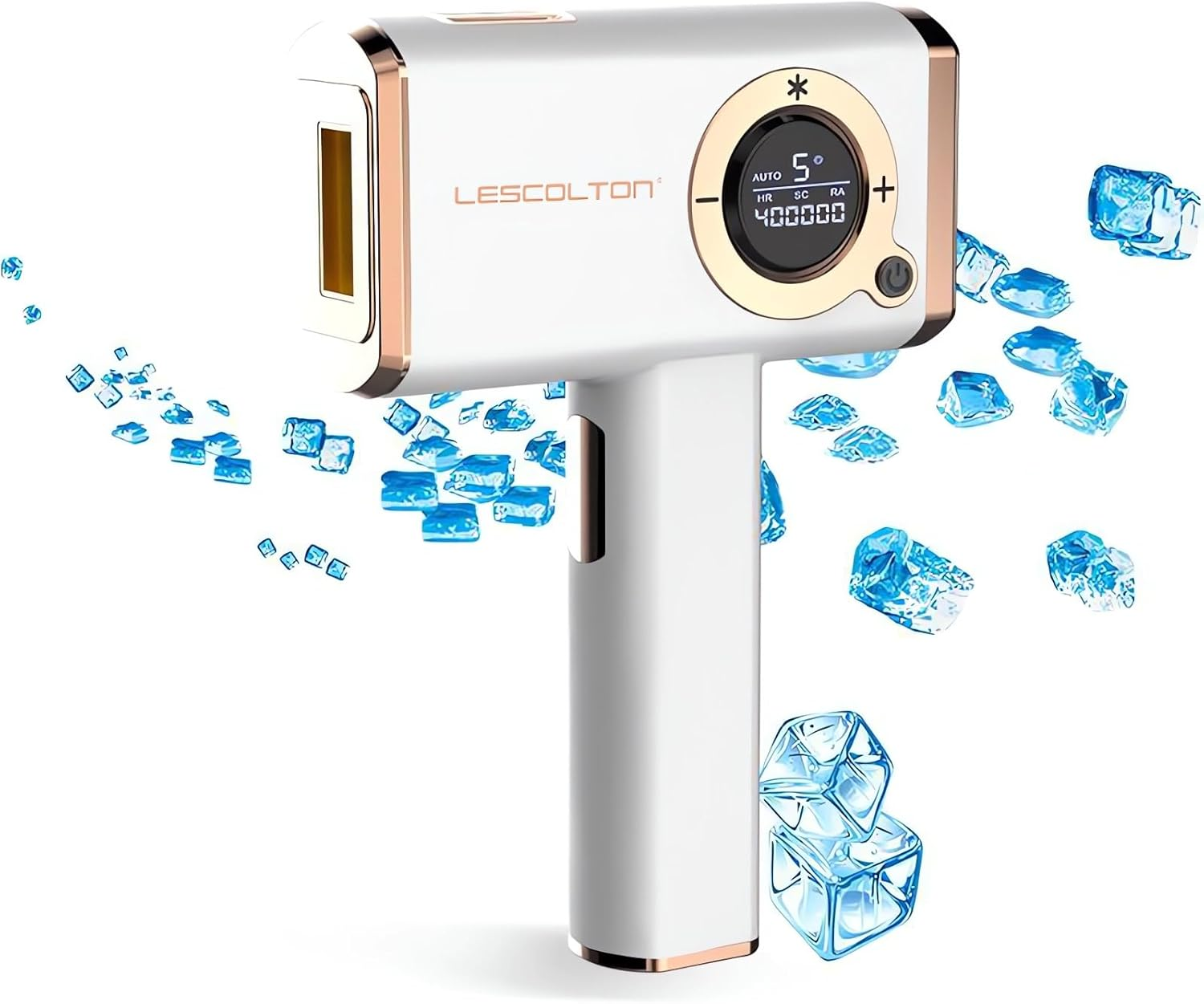 LESCOLTON IPL Hair Removal, 3 Heads Painless Laser Hair Removal Device for Men and Women - Epilation for Body and Face