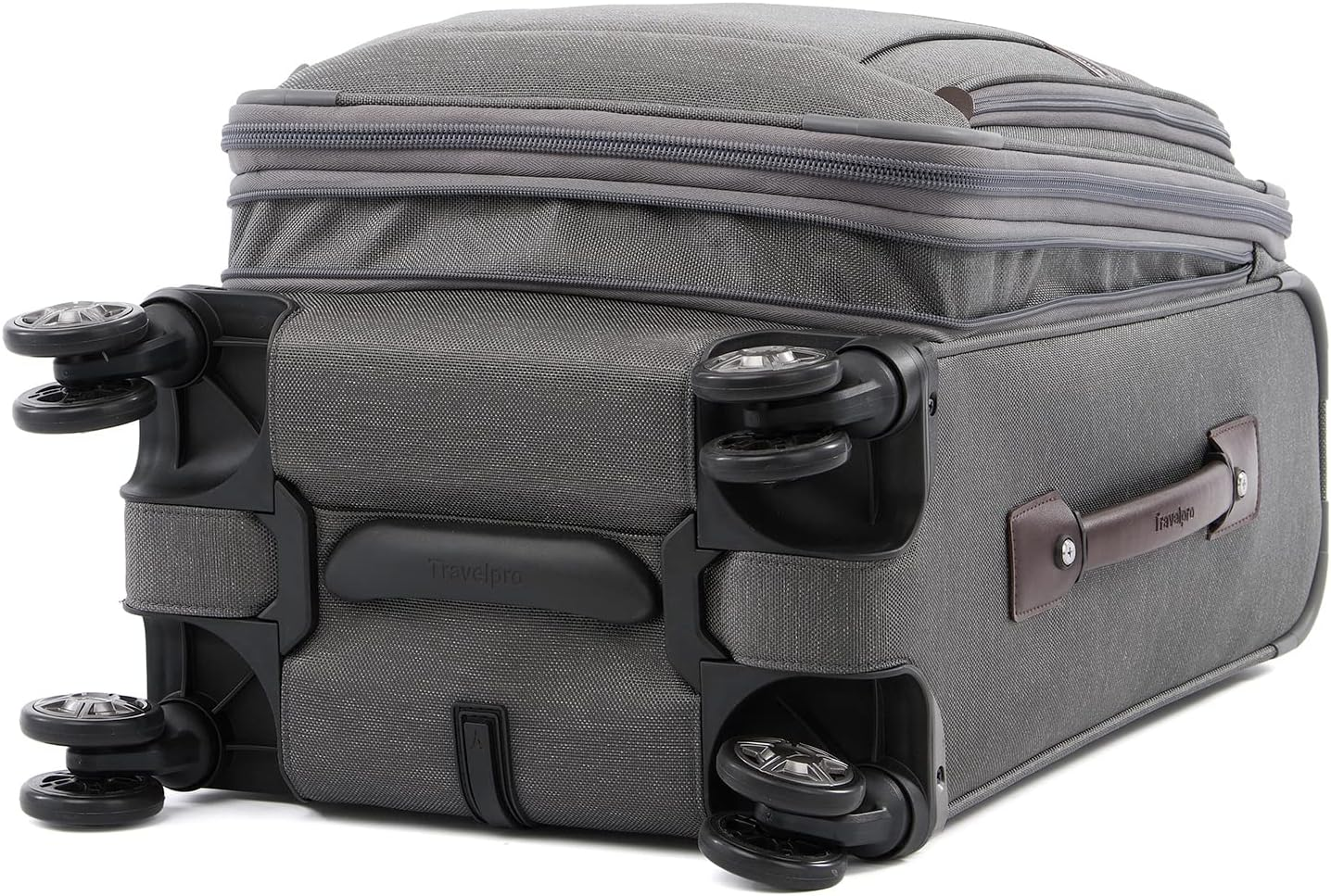 Travelpro Luggage Platinum Elite 20" Carry-On Expandable Business Spinner W/Usb Port - Vintage Grey image number 3