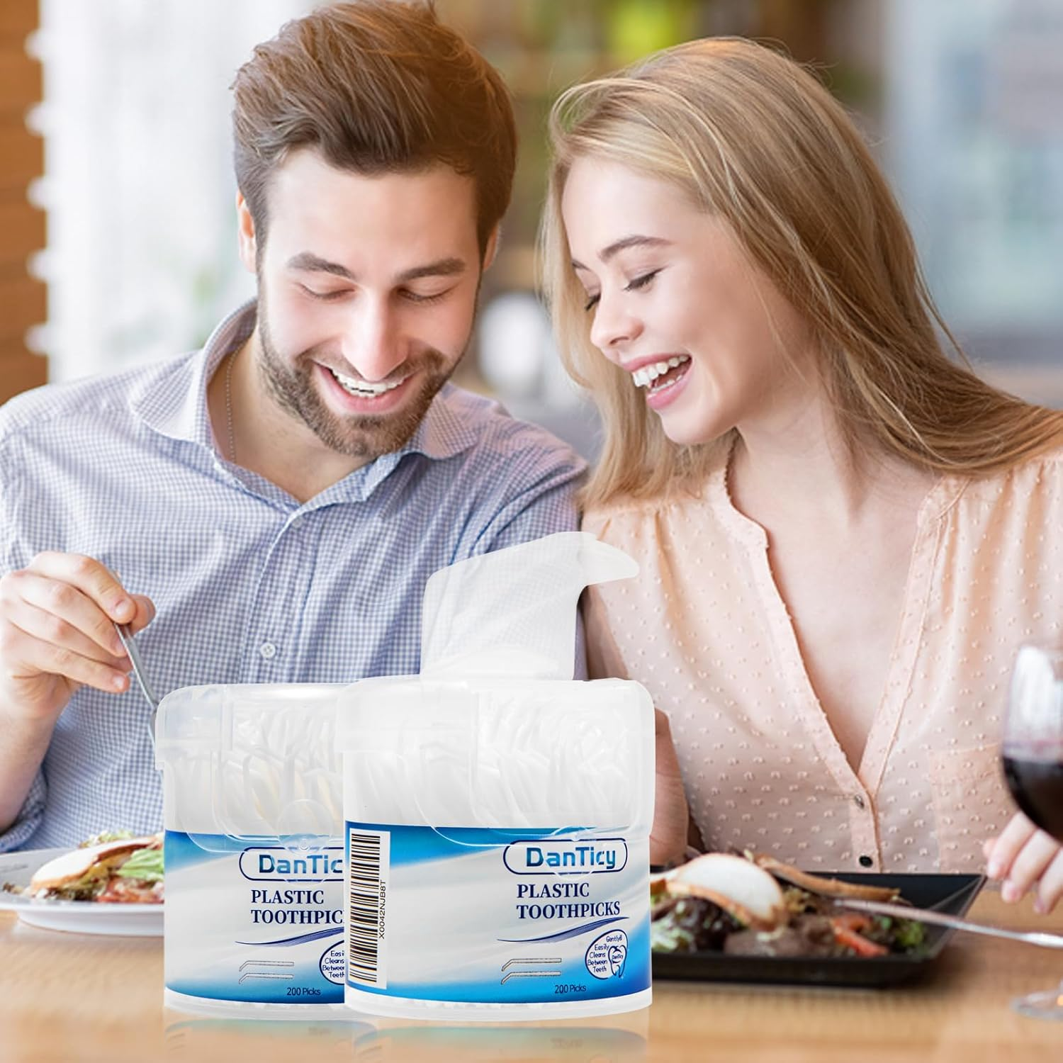 Interdental Toothpicks, Disposable Plastic Curved Hook Toothpicks, Ultra Teeth Cleaning Tool for Daily Care of Removes Plaque and Debris between Your Teeth (3 Pack) image number 1