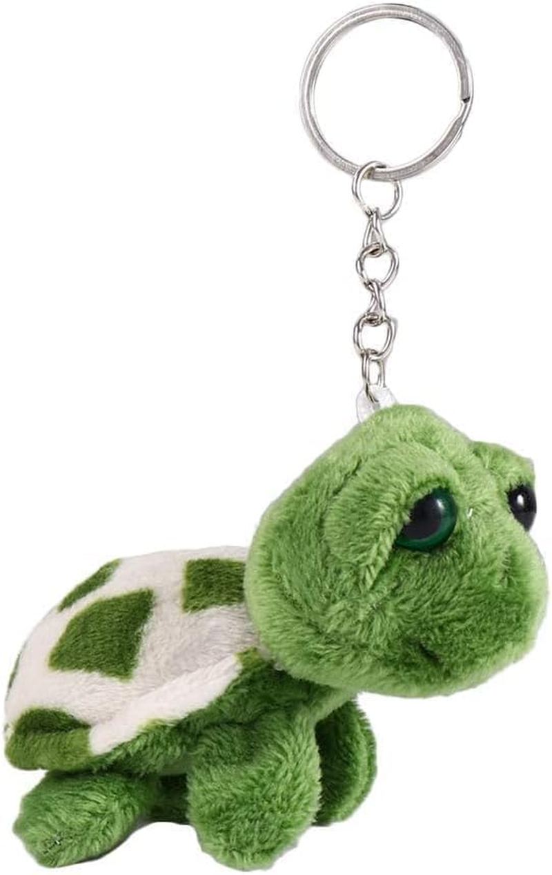 Jowxsx Green Mini Sea Creatures Turtle Doll Keychain Gift Plush Key Ring Cartoon Bag Pendant Auto Animal Keychain Decoration Plush Keychain Automobile Keychains Trim Stuffed Animals, Green image number 4