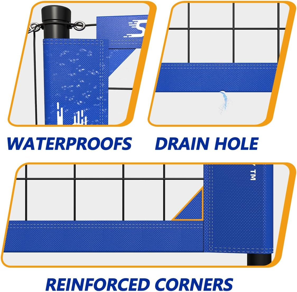 Outdoor Heavy Duty Volleyball Net Set, Anti-Sag Design, Adjustable Aluminum Poles, Portable Volleyball Net for Backyard,Grass and Beach image number 3