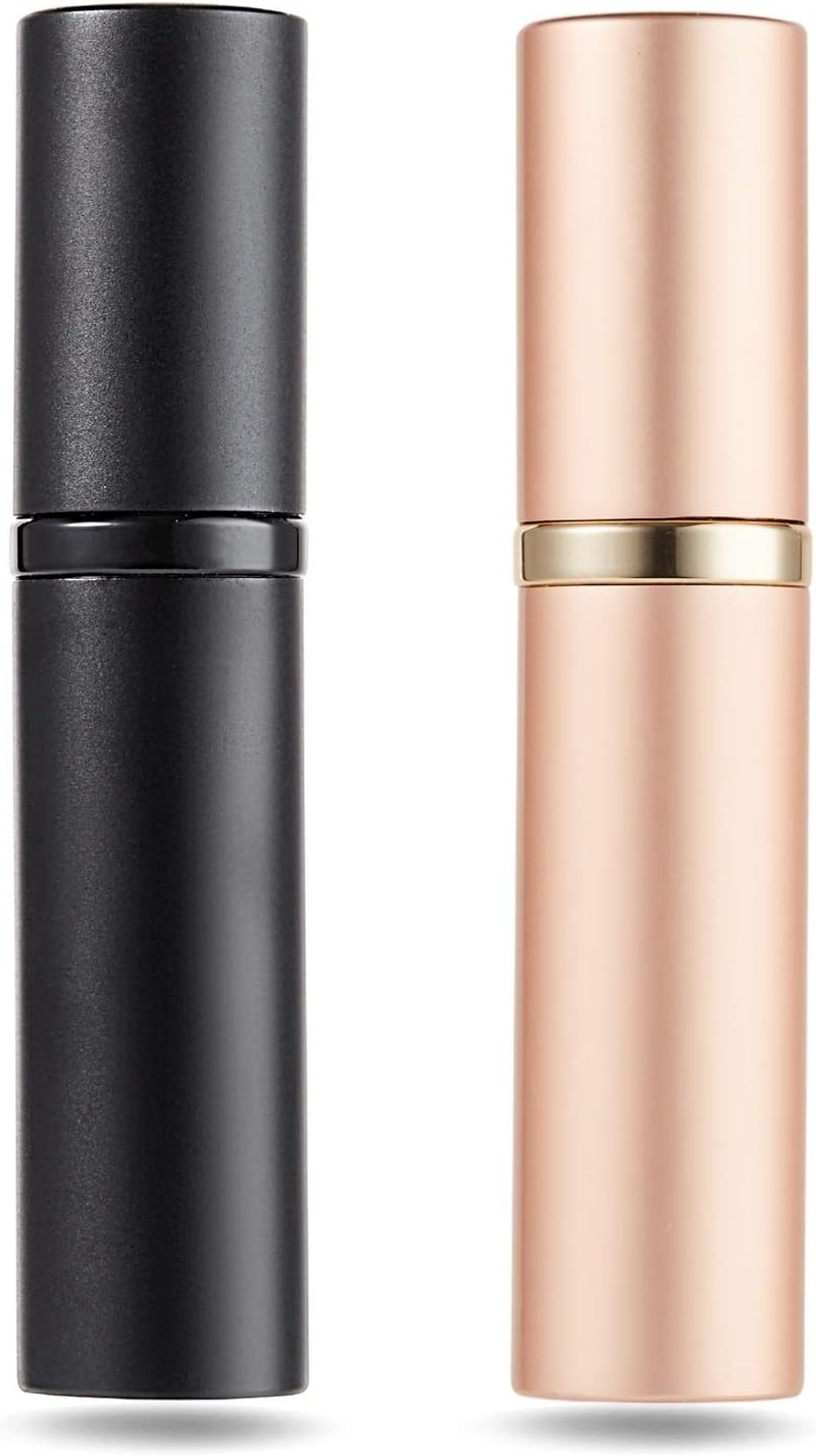 Asanana Perfume Atomiser, Refillable, Filling Technology without Funnel, Empty Perfume Atomiser, Spray Bottle for Travel, Handbag, Travel, 5 Ml (Red)