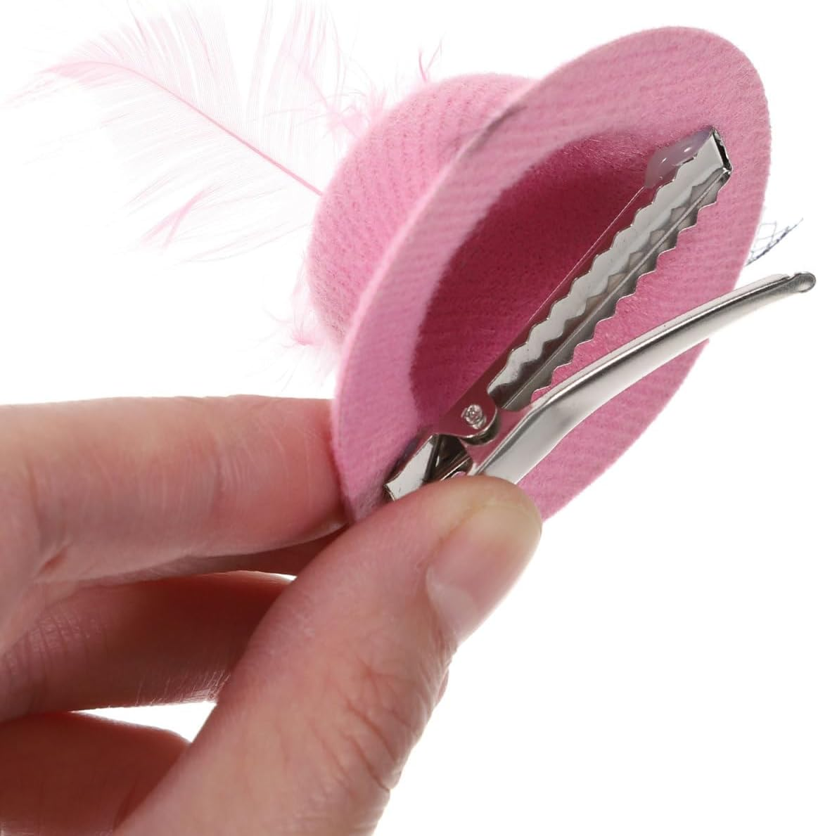 VICASKY Mini Hat Hair Clip 12 Pieces 5.5 Cm Cute Top Fascinator Hats Clip Girls Hair Pin Headband with Clips Party Hats Cuddly Toys Fun Hat Headwear Formal Mini Hats Hat Clips