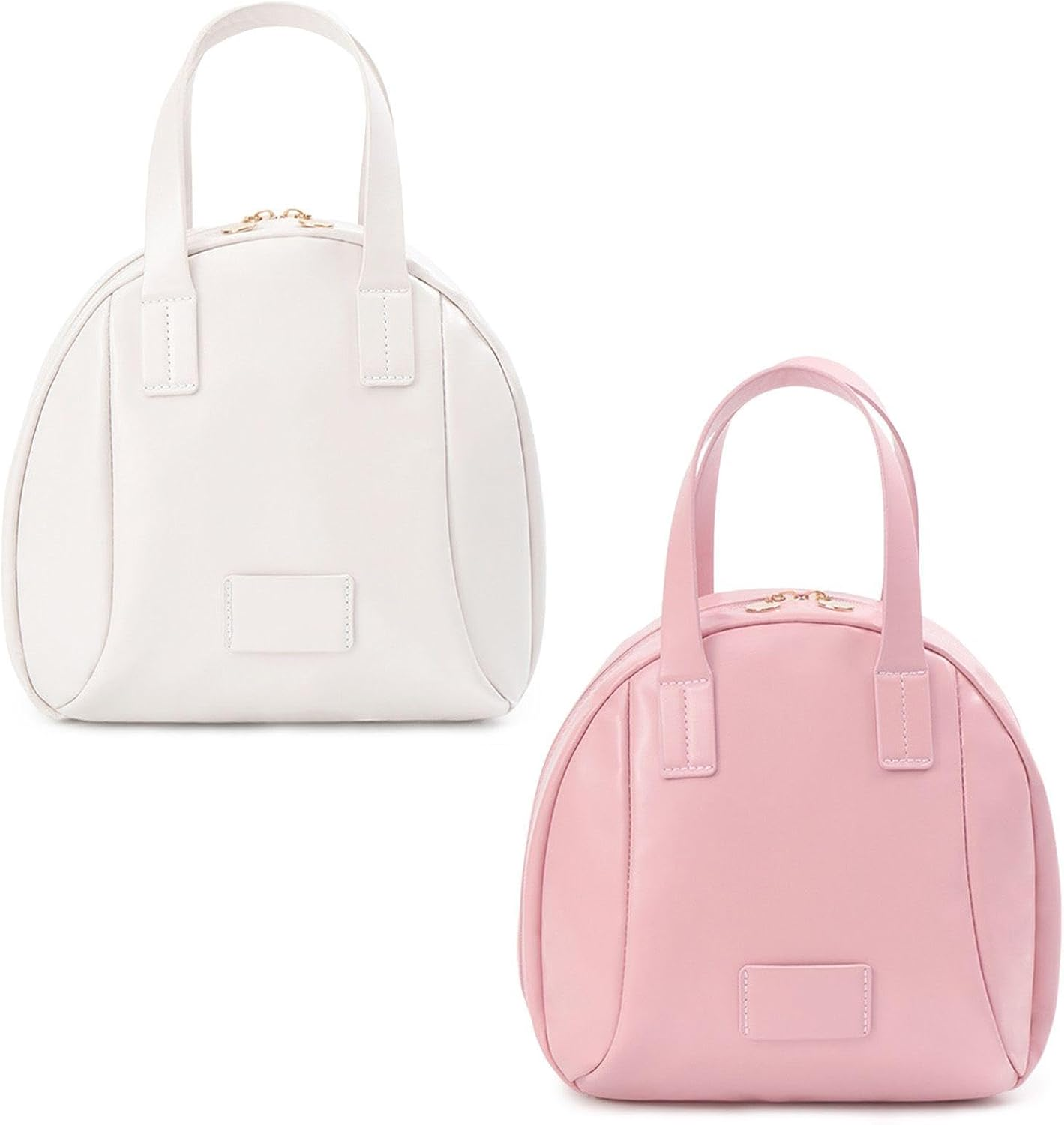 2-Piece Makeup Bag, Simple Coloured Hand Makeup Bag, Multifunctional Storage Bag with Large Capacity, Storage Bag for Women Organisation and Comfortable Travel Bags image number 1