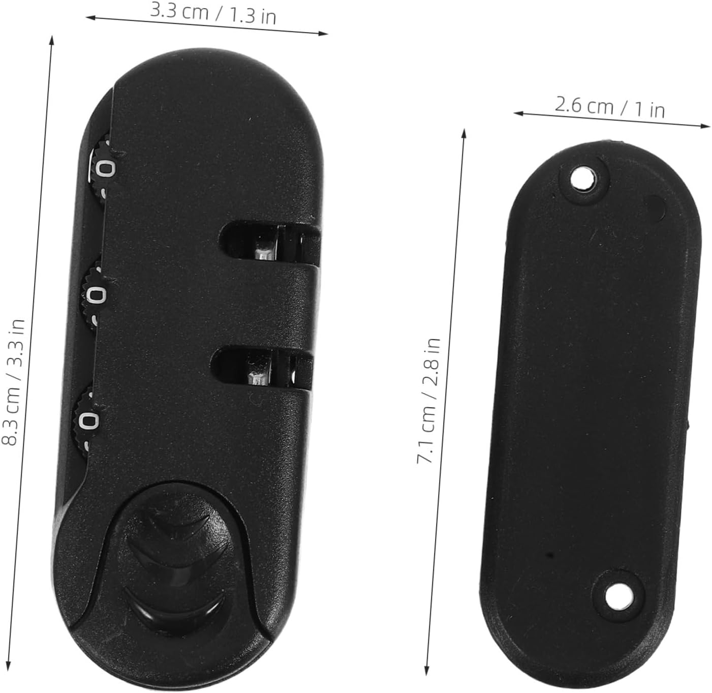 LIGIGWASH 3Pcs anti Theft Travel Padlocks for Luggage and Backpacks, 3-Digit Combination Zipper Locks Thumb Operation, Locks for Suitcase and Bag Protection image number 5