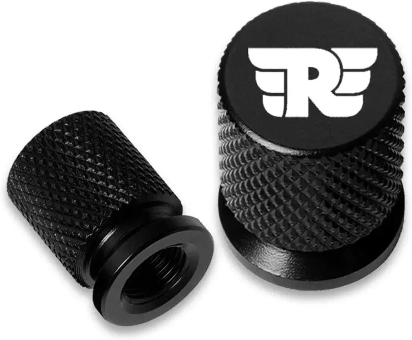 TZFQQIWT Motorcycle Valve Caps Compatible with Royal Enfield Bullet/Meteor/Classic 350 500 Interceptor 650 Continental GT 535 Himalayan 411 400(Black)