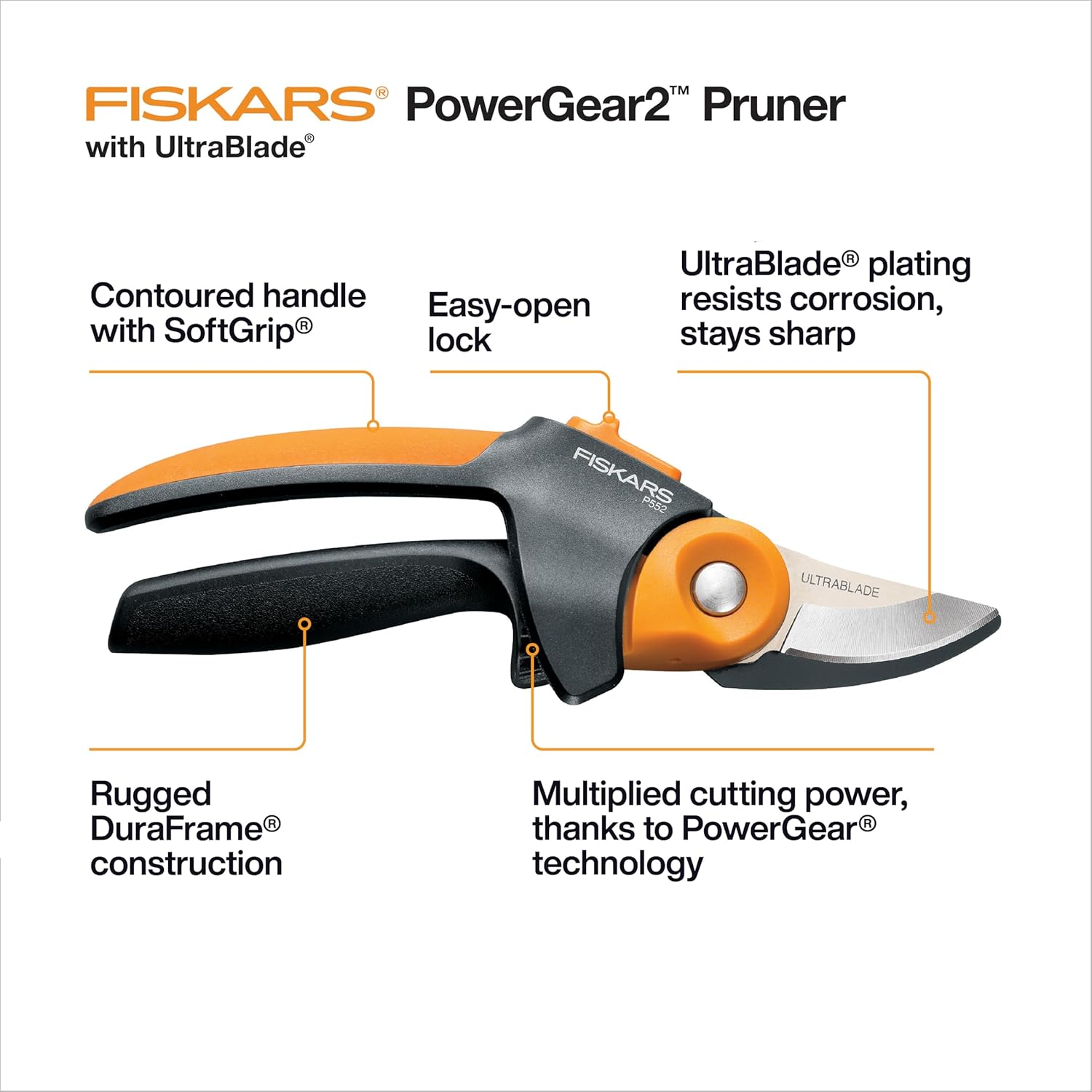 Fiskars Powergear2 Ultrablade Softgrip Pruner image number 4
