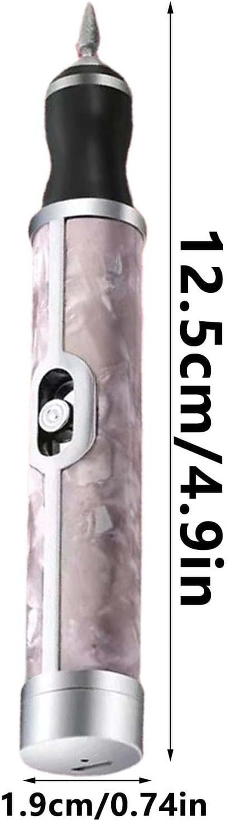 4 Speeds Electric Nail File - Toenail Grinder Thick Toenail Humans | Nail Grinder Manicure Tool | Cordless Speeds Professional Nail Removing | Electric Nail Drill | Nail Grinder for Human - Gray image number 5