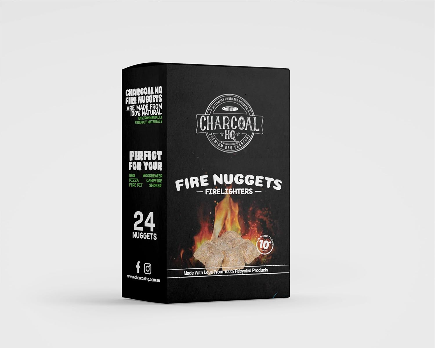 Charcoal HQ Fire Nuggets Firelighters - 24 Pack image number 1